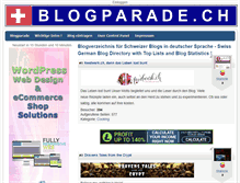 Tablet Screenshot of blogparade.ch